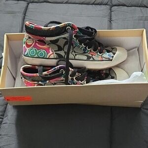 Coach Multi Color Sneakers Size 6.5 Mid
